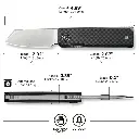 CIVIVI Kukei Front Flipper - Twill Carbon Fiber