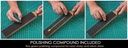 BEAVERCRAFT Leather Paddle Strop with Compound  