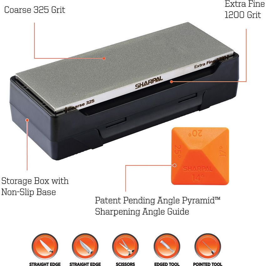Sharpal Dual-Grit Diamond Whetstone 325/1200
