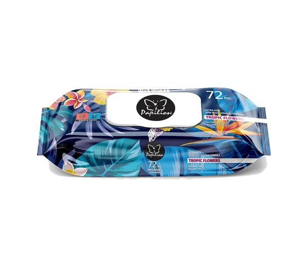 Papilion Tropical Wet Wipes 72 pcs 