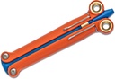Spyderco BaliYo Flip Pen - Heavy-Duty, Orange/Blue