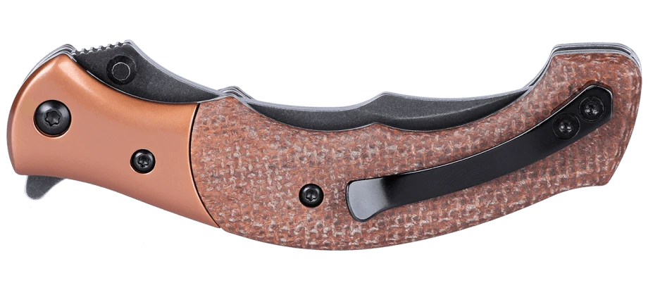 CRKT Alan Folts Ritual Compact Knife Brown Micarta