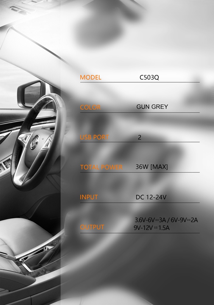 LDNIO Car Charger C503Q