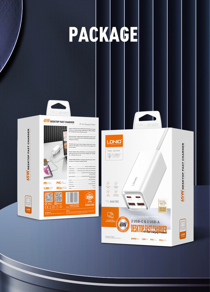 LDNIO 65W CHARGER A4610C