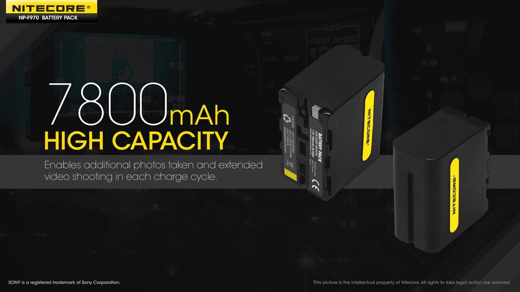 Nitecore Cinewind CW30 ( with two NP-F970 Battery )