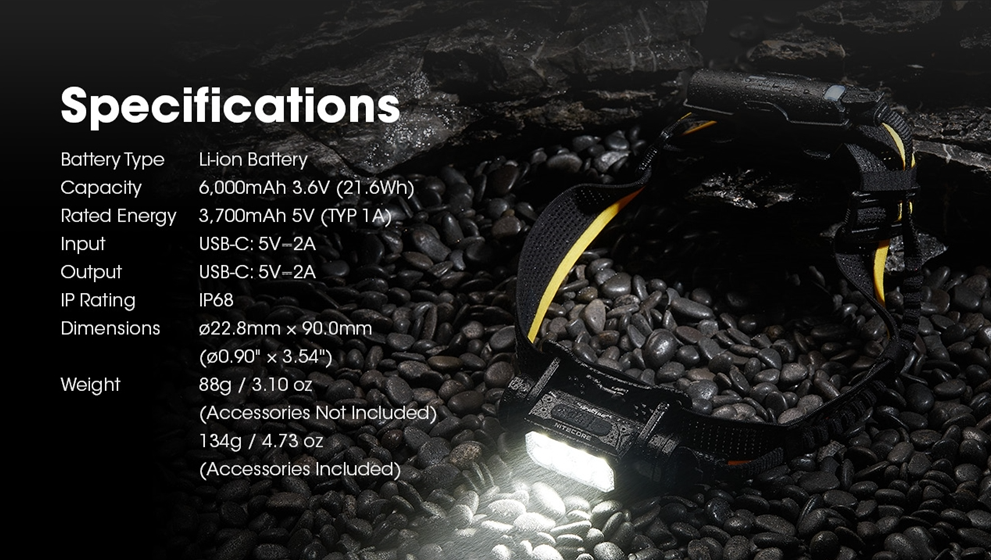 Nitecore Carbon Battery 6K Kit