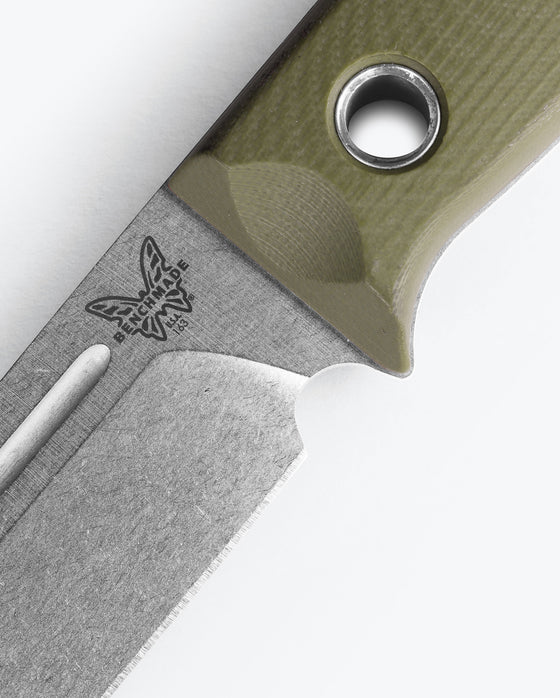 Benchmade Dacian | Brown Canvas Micarta | Spear Point