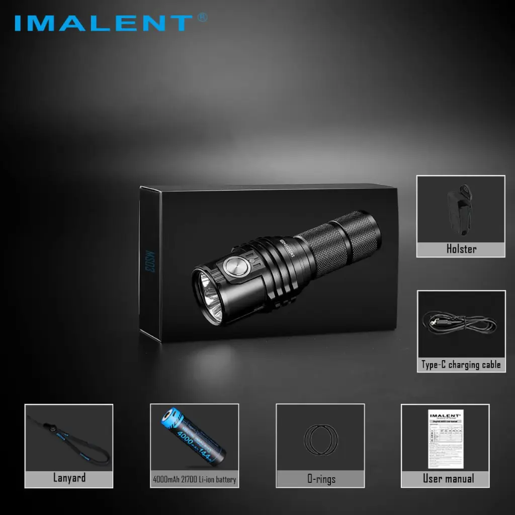 Imalent MS03 13000 lumens flashlight