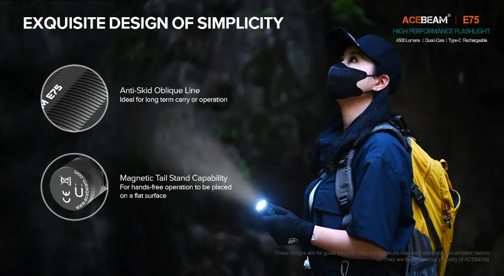 Acebeam E75 6500k - Teal Blue