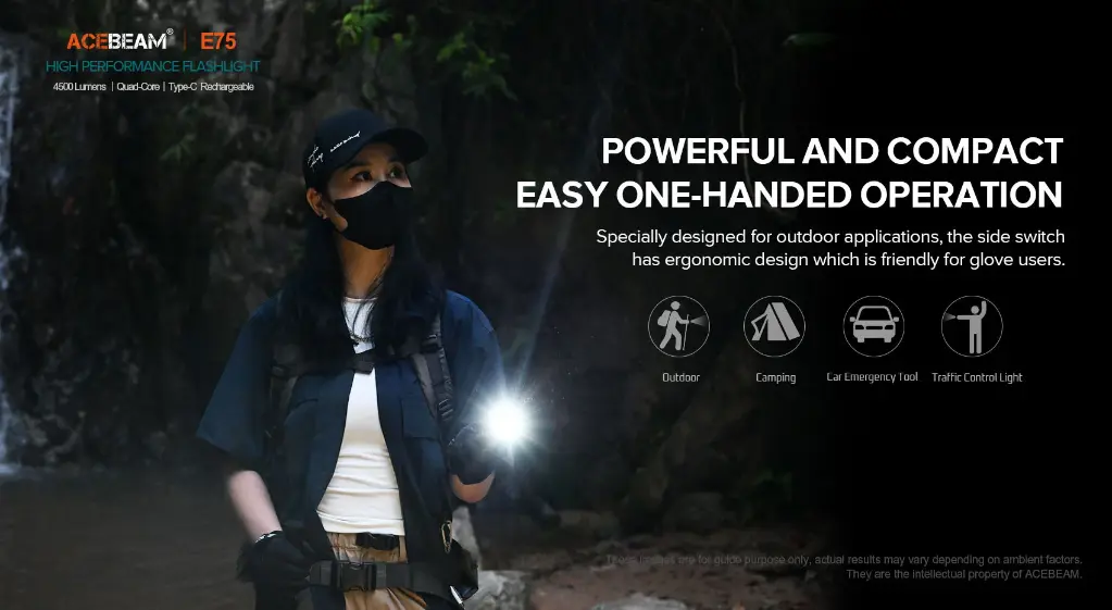 Acebeam E75 6500k - Green