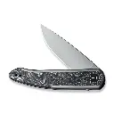 WE KNIFE Smooth Sentinel Flipper Knife Titanium & Carbon Fiber Handle