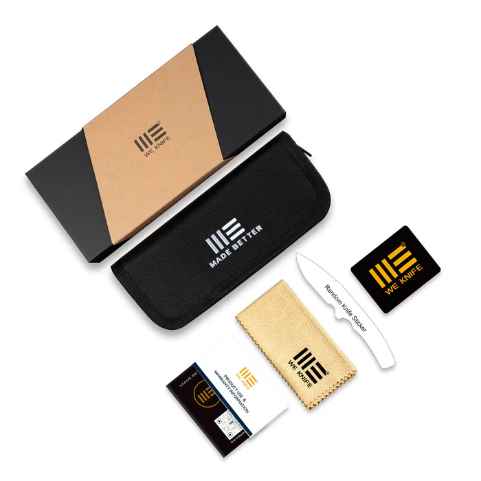 WE KNIFE Swiftfin Flipper & Thumb Hole Knife Titanium Handle