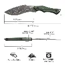 CIVIVI Vaquita II Fixed Blade Knife Micarta Handle