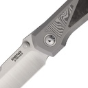 Pena Mula Tanto Black camo Fat carbon fiber and Damasteel inlay