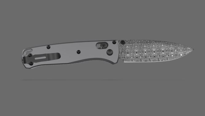 Benchmade Custom Bugout Damasteel + Titanium