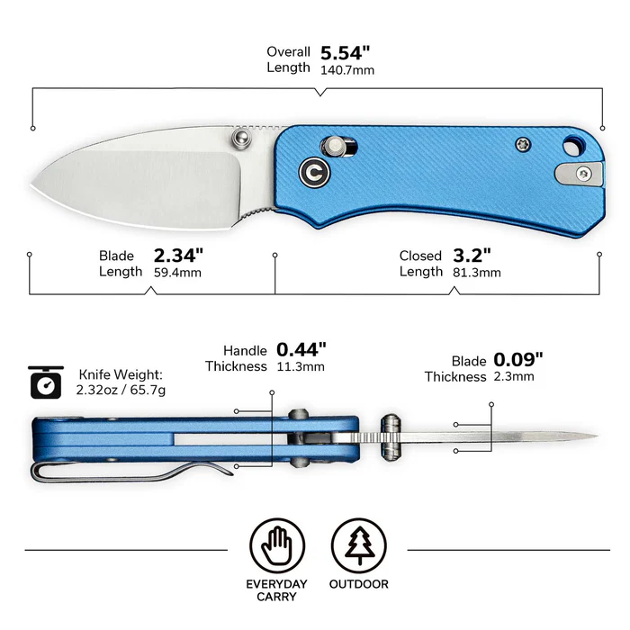 CIVIVI Baby Banter 2 Aluminum blue
