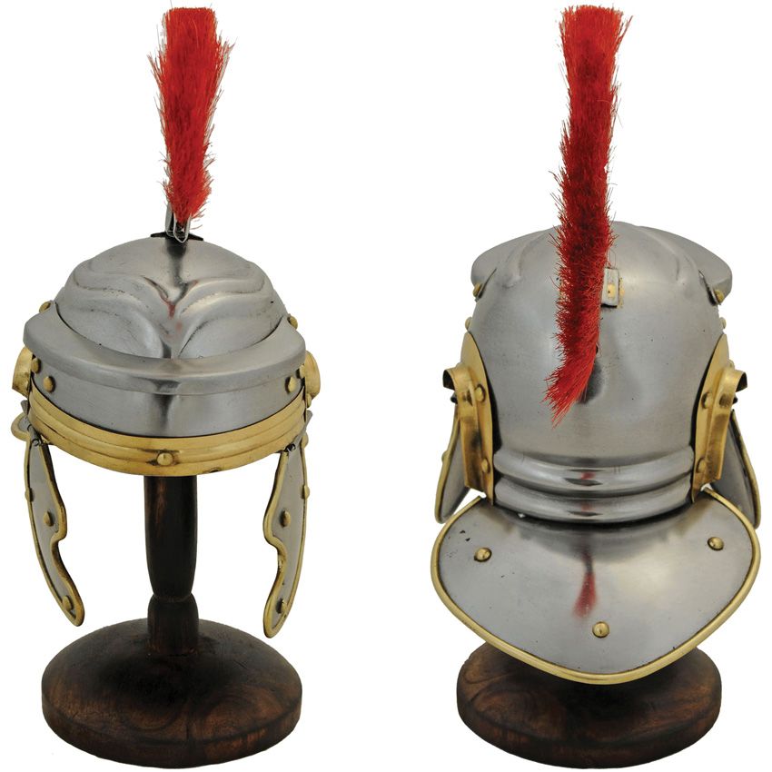 India Made Roman Helmet w/ Stand 