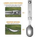 ROXON 2 in 1 Camping Utensil Set 