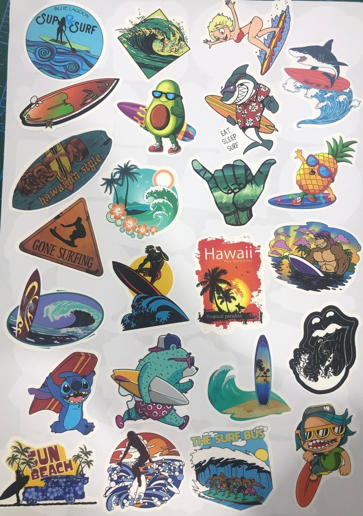 Surfing Sticker