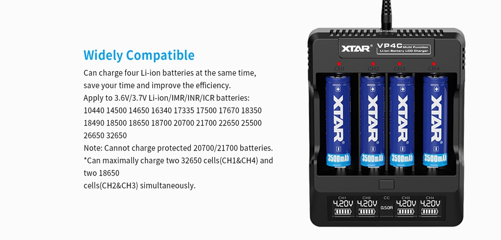 XTAR Vp4C Charger