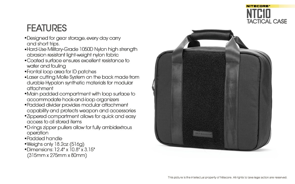 Nitecore NTC10 Datachable center divider