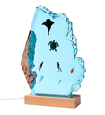 Resin LED Light Set Sea Creatures Small