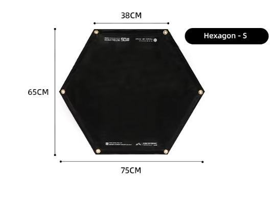 Shine trip Silicone fireproof cloth Hexagon - Large