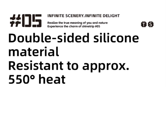 Shine trip Silicone fireproof cloth Rectangle 