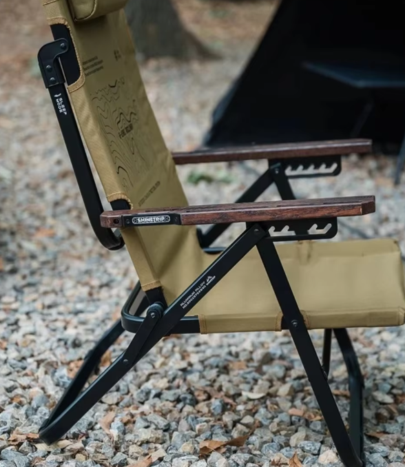 Shine trip six-gear adjustable recliner chair - Black 