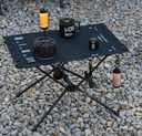 Shine trip Tactical Folding Cloth Table - Black