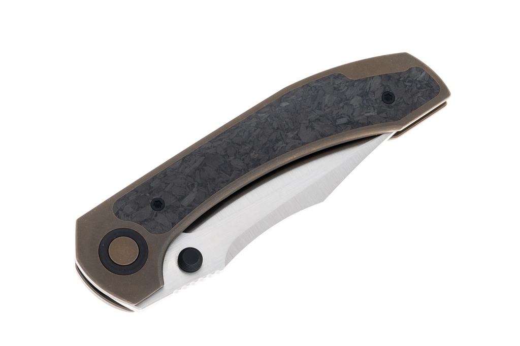 Brian Brown Raptor V2 - Bronze Anodized Titanium - Marbled Carbon Fiber Inlay - PVD Accents
