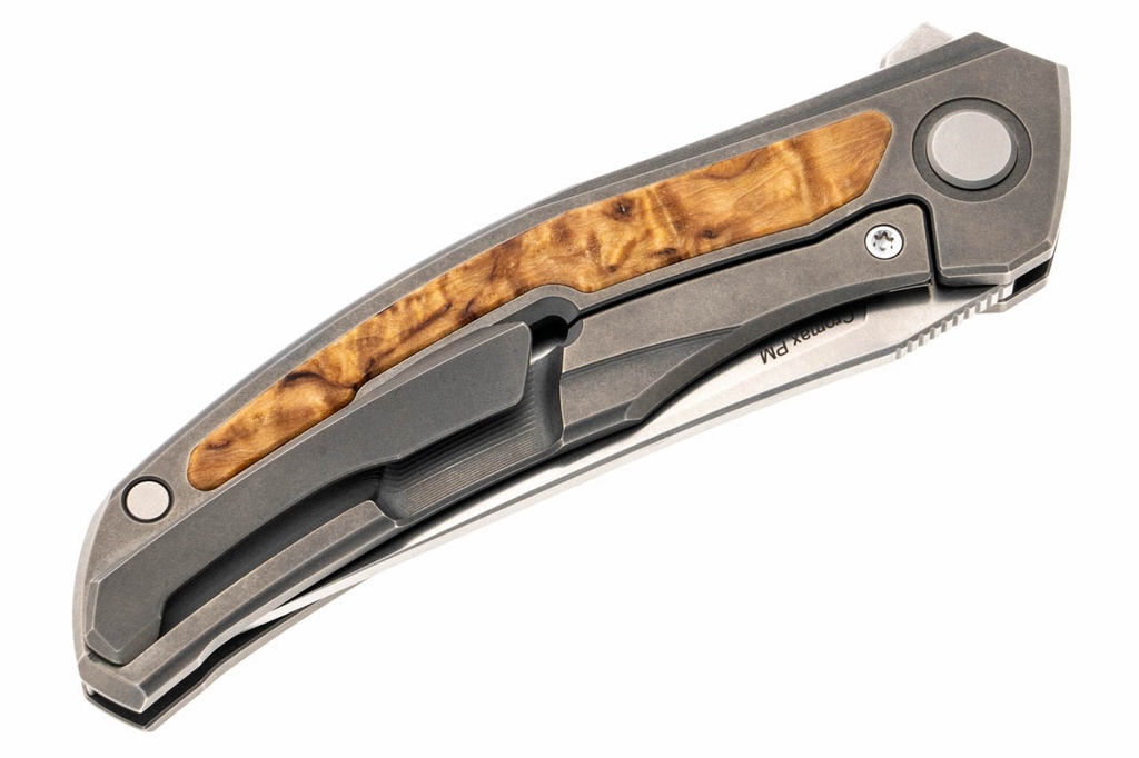 Shirogorov Ursus Quantum - Titanium - Curly Birch Inlay