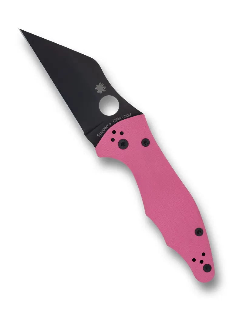 Spyderco Yojimbo 2 Pink G-10 Black Blade Sprint Run