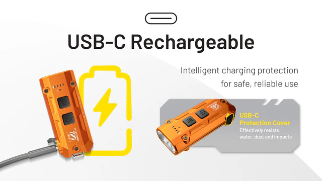 Nitecore Keychain Light TIP3 - Black