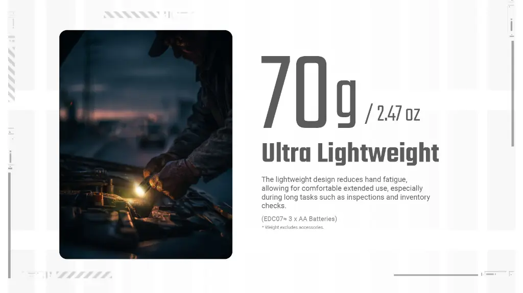 Nitecore Flashlight EDC07 - Black