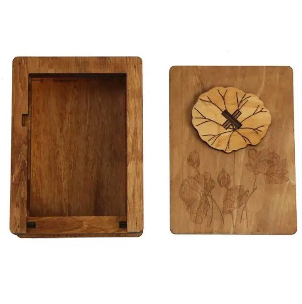 BRAIN PUZZLE Wood Secret Box