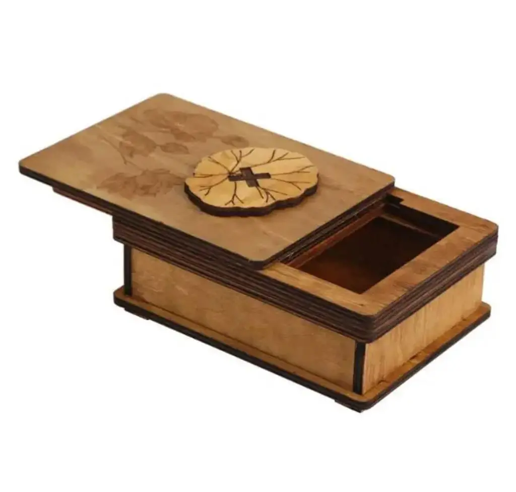 BRAIN PUZZLE Wood Secret Box 