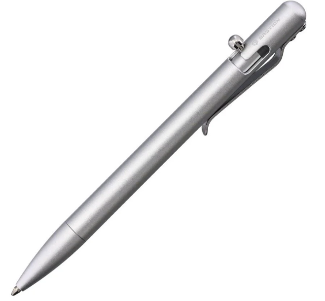 Bastion Slim Bolt Action Pen Silver