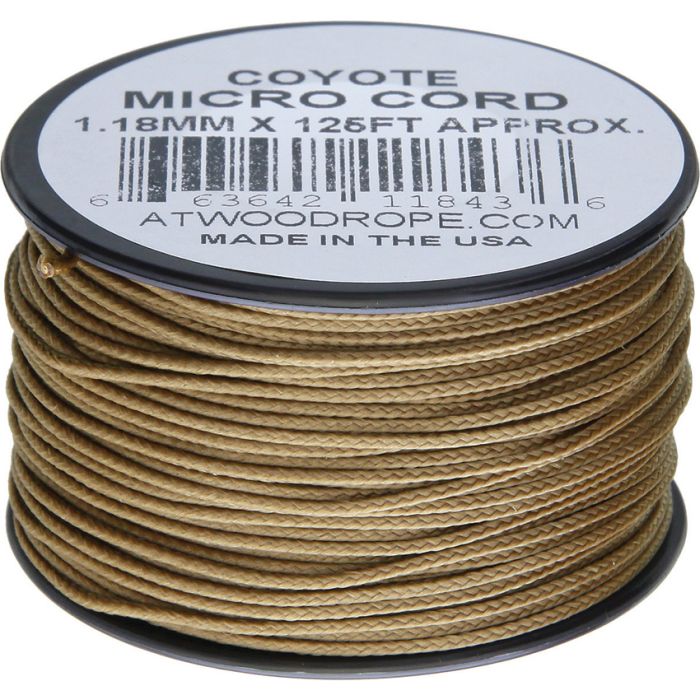 Atwood Rope MFG Micro Cord 125ft Coyote