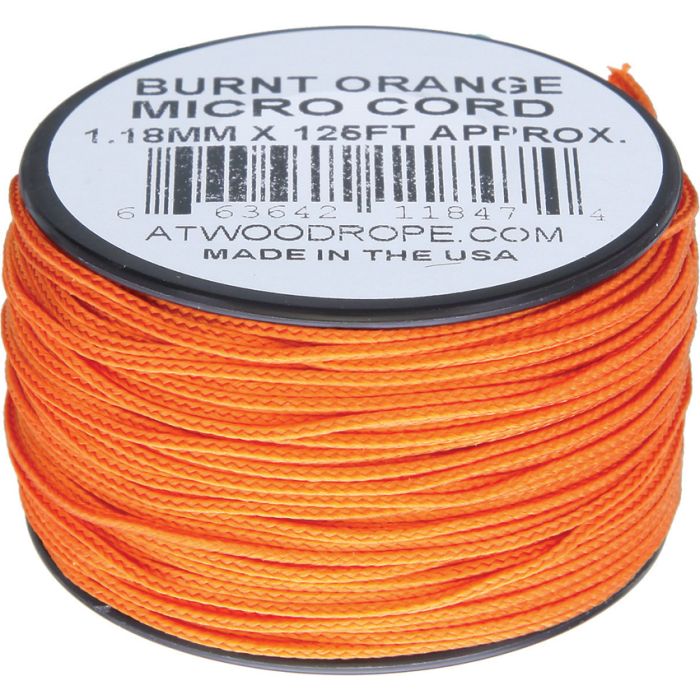 Atwood Rope MFG Micro Cord 125ft Burnt Orange