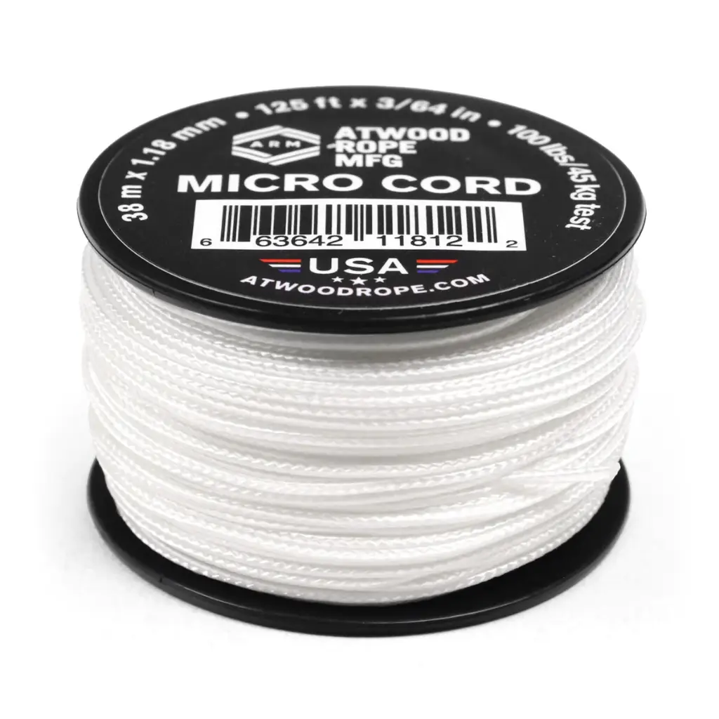 Atwood Rope MFG Micro Cord 125ft White