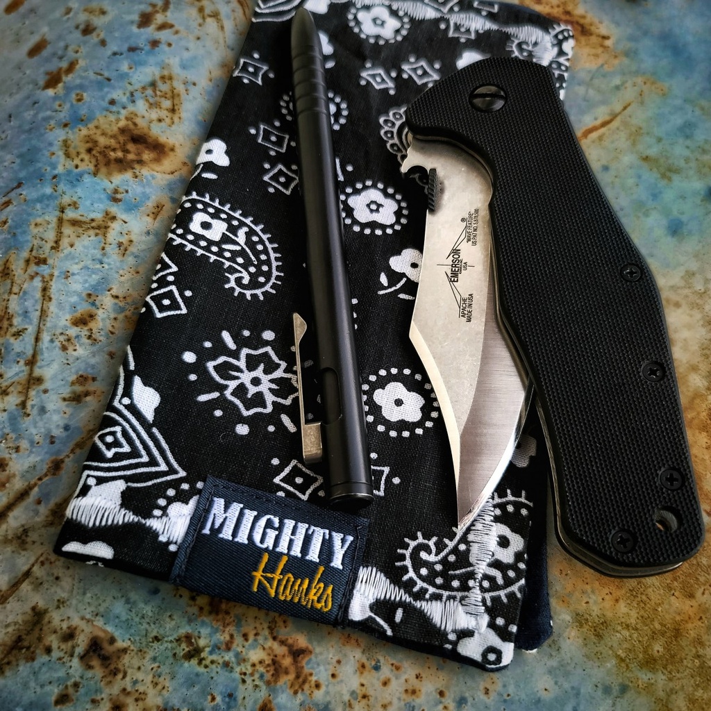 Mighty Hanks Bandana Mighty Mini with Microfiber Black