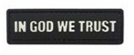 Tsno IN GOD WE TRUST Patch Black and White