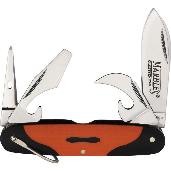 Marbles Scout Knife Orange G10