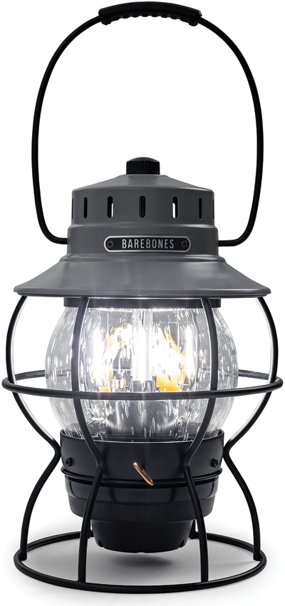 Barebones Living Railroad Lantern Slate Gray