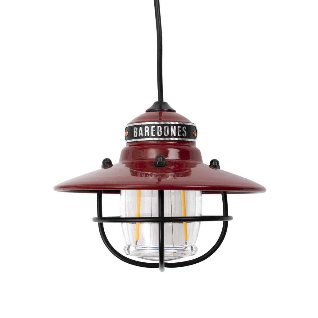 Barebones Living Edison Pendant Light Red