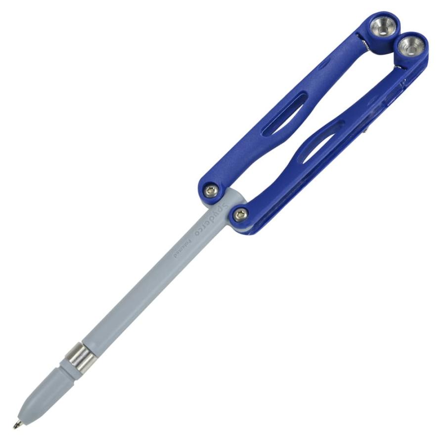 Spyderco BaliYo Wing Flip Pen - Dark Blue and Gray
