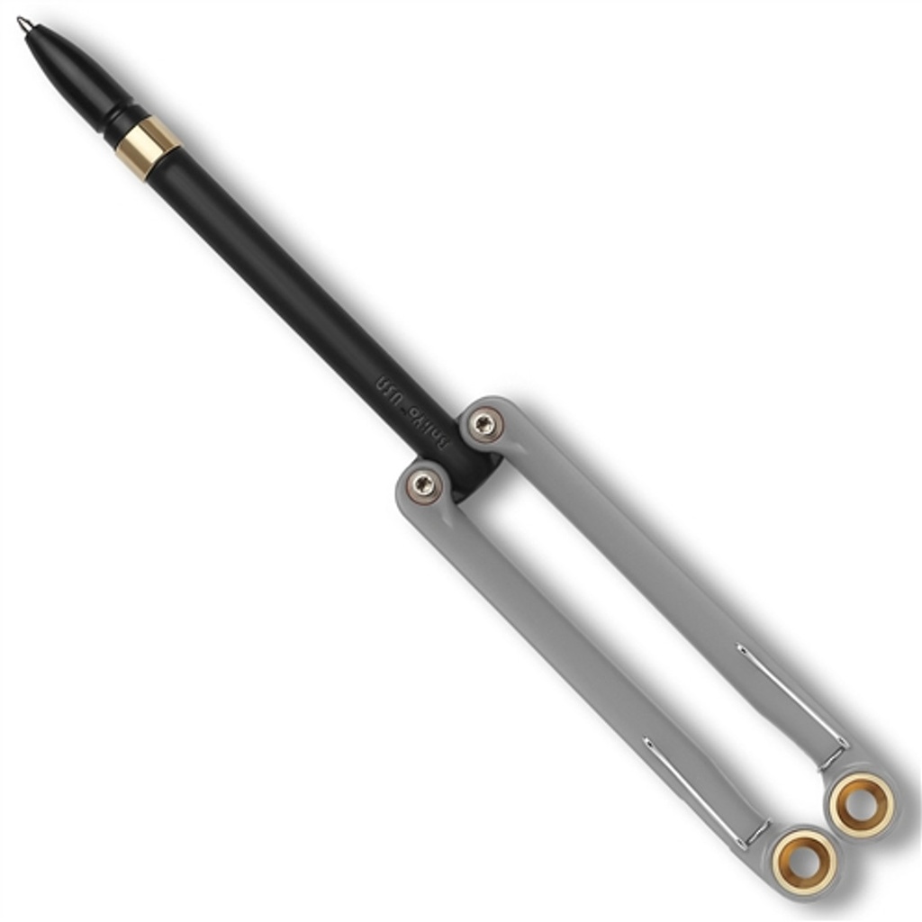 Spyderco BaliYo Flip Pen - Heavy-Duty, Gray/Black