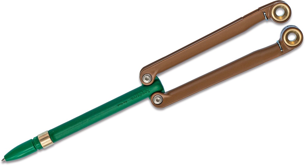 Spyderco BaliYo Flip Pen - Heavy-Duty, Coyote Brown/Forest Green
