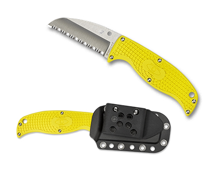 Spyderco ENUFF SALT FRN YELLOW SHEEPFOOT